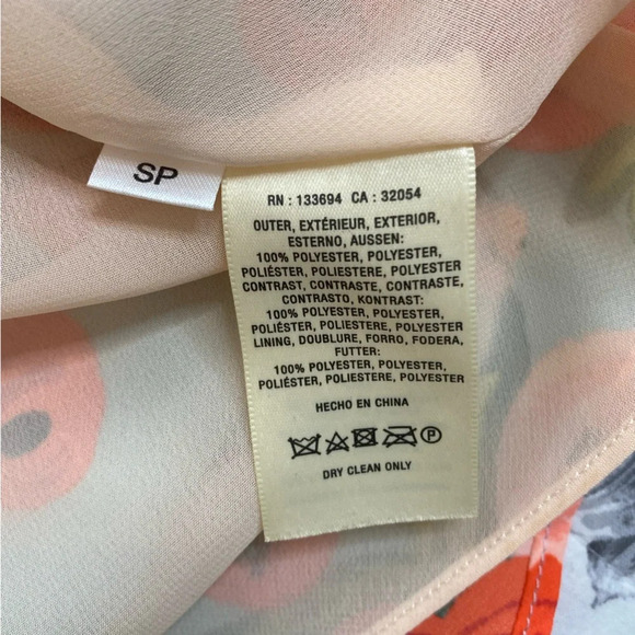 Rifle Paper Paper Crown Anthropologie Floral Blue MIDI Bell sleeve Dress SP - Picture 13 of 16